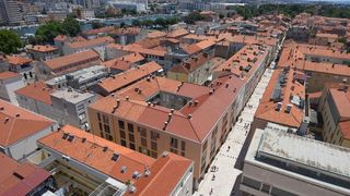 Pogled sa zvonika zadarske katedrale sv. Stošije, Foto: Dino Stanin/PIXSELL