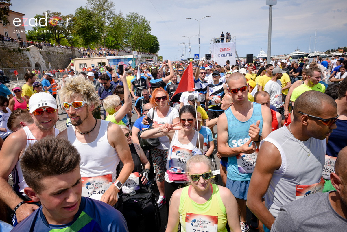 Start utrke Wings for Life World Run Zadar 2018.