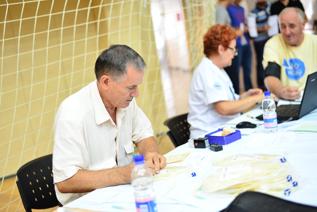 U organizaciji sekcije HZSN Zadar u dvorani 1 SC Višnjik održana je akcija dobrovoljnog darivanja krvi na kojoj je prikupljeno 25 doza tekućine koja život znači. Foto: Iva Perinčić