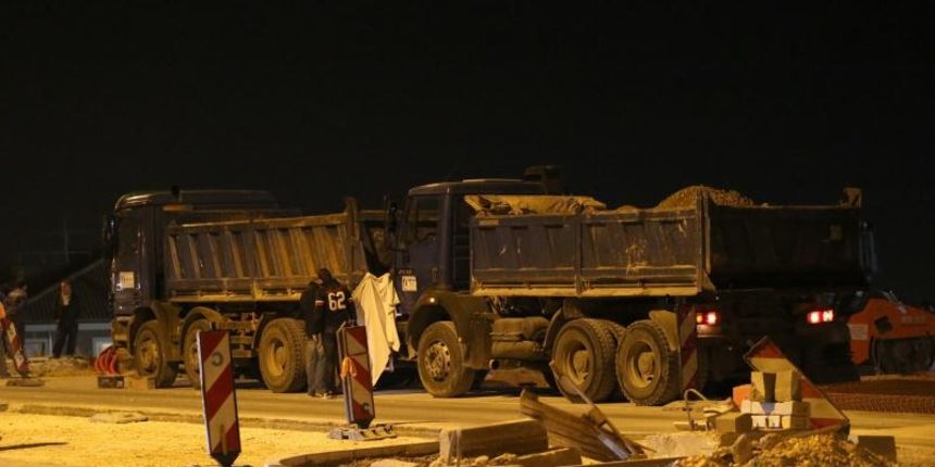 Poginuo cestar na gradilištu centra Mall of Split. Photo: Ivo Cagalj/PIXSELL