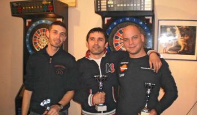 Pobjednički trojac (s lijeva): Dalibor Čanković – Cico (3.mj), Ivan Zubčić-Zube (1.mjesto), Roko Sturnela-Roki (2.mjesto)