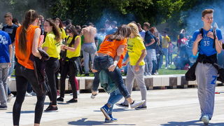 Ludijada maturanata na zadarskoj rivi 17. svibnja 2016. Foto: Bojan Bogdanić