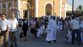 Arbanasi: Procesija povodom blagdana Tijelova 19. lipnja 2014.  foto: Bernard Kotlar