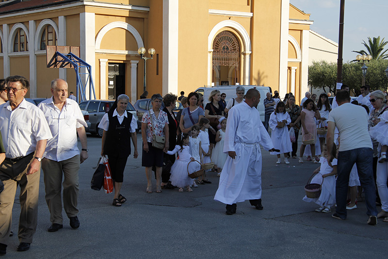 Arbanasi: Procesija povodom blagdana Tijelova 19. lipnja 2014.  foto: Bernard Kotlar