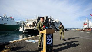 U Gaženicu dopremljena vojna oprema i sredstva za vježbu Immediate Response 21 U Gaženicu dopremljena vojna oprema i sredstva za vježbu Immediate Response 21