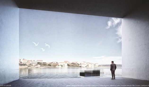 Ribarski muzej Kali na otoku ugljanu, simulacija Nikolina Lukin