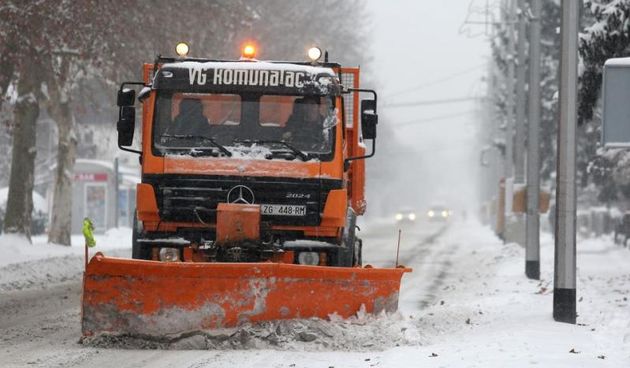 Velika Gorica – Snijeg prekrio gradske ulice. Poledica. Ralica. Photo: Goran Jakus/PIXSELL