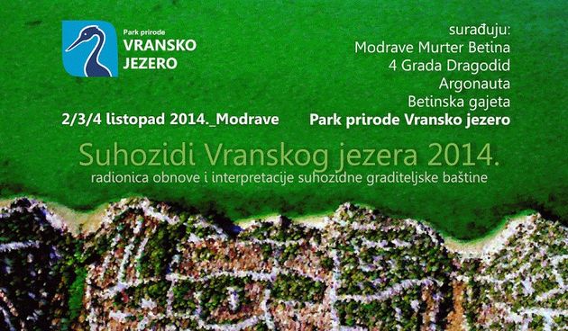 Počinje trodnevna radionica suhozidne gradnje u PP Vransko jezero