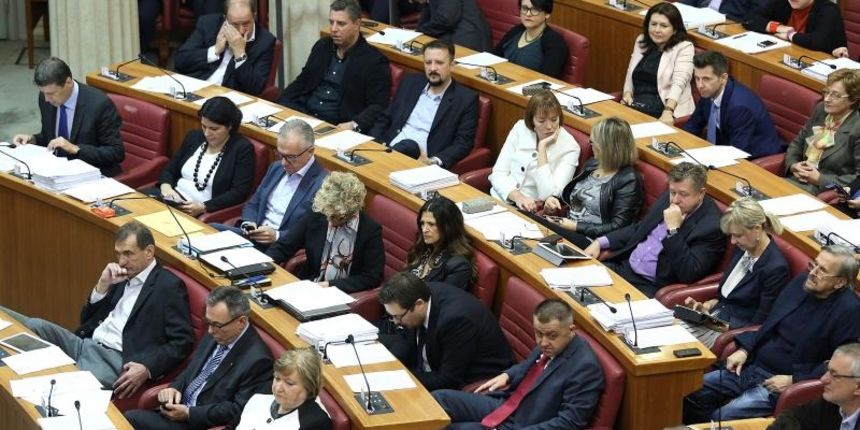 Zastupnici su se posljednji put u ovom sazivu okupili na glasovanju. Photo: Patrik Macek/PIXSELL