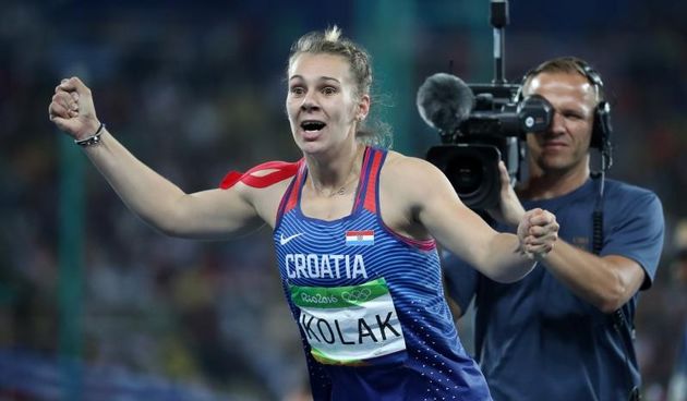 Olimpijske igre Rio 2016. Atletičarka, bacačica koplja Sara Kolak postavila novi hrvatski rekord 64.30m.  Photo: Igor Kralj/PIXSELL