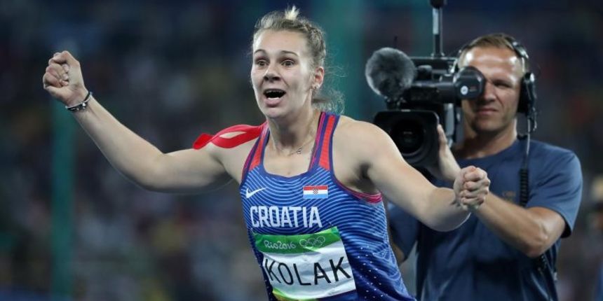 Olimpijske igre Rio 2016. Atletičarka, bacačica koplja Sara Kolak postavila novi hrvatski rekord 64.30m.  Photo: Igor Kralj/PIXSELL