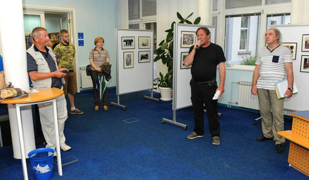 Zadar, 4.6.2012. snimio: Nenad Marčev
Izložba Petra Goića
Gradska knjižnica Zadar