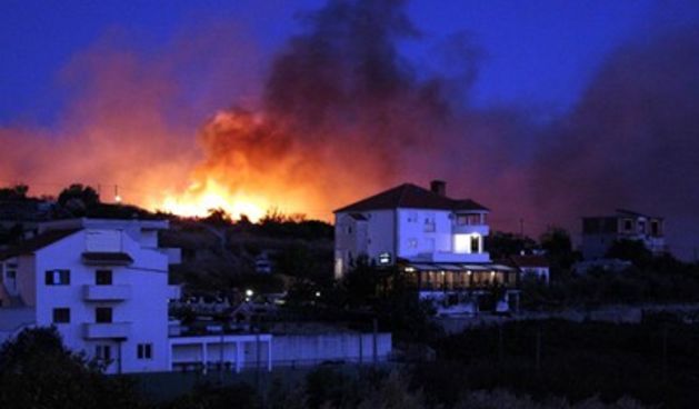 Požar Žnjan, foto: Leo Nikolić/tportal