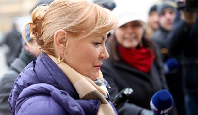 Zagreb – Novi ministri dolaze na sjednicu vlade. Bernardica Juretic. Photo: Goran Jakus/PIXSELL