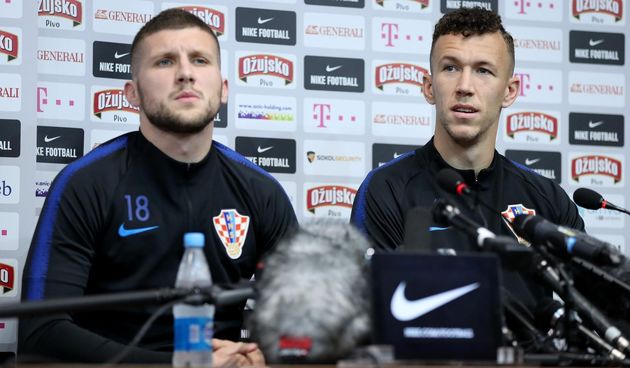 Ante Rebić i Ivan Perišić na presici
