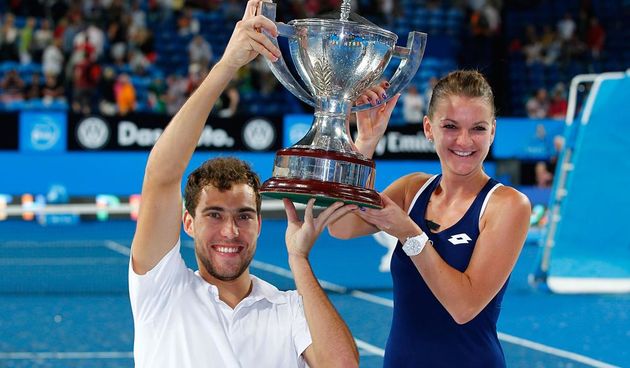Jerzy Janowicz i Agnieszka Radwanska, foto: twitter