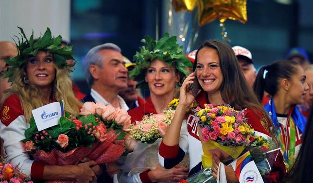 Doček ruskih olimpijaca, foto: Hina