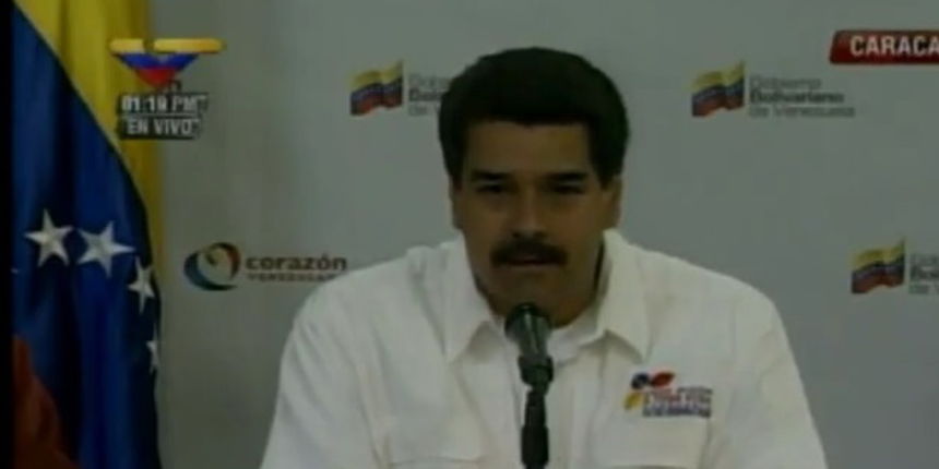 Nicolas Maduro, screenshot