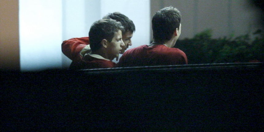 Rovinj, Funtana, 091009.

Pripreme nogometne reprezentacije  za kvalifikacijski susret sa Kazahstanom za SP 2010 u Juznoj Africi. 

Hrvatski reprezentativci u vecernjem izlasku u tridesetak kilometara udaljenom mjestu Funtana u konobi  More. Izlazak je tr