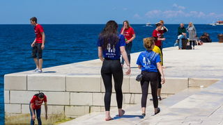Ludijada maturanata na zadarskoj rivi 17. svibnja 2016. Foto: Bojan Bogdanić