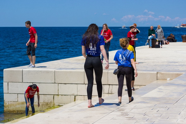 Ludijada maturanata na zadarskoj rivi 17. svibnja 2016. Foto: Bojan Bogdanić