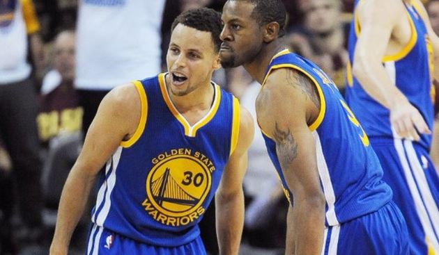 Stephen Curry i Andre Iguodala, foto: nba.com