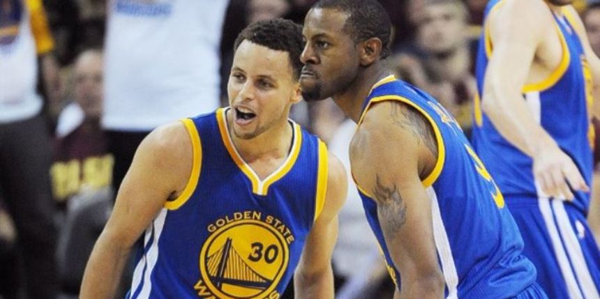 Stephen Curry i Andre Iguodala, foto: nba.com