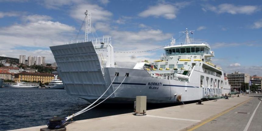 Rijeka – Predstavljanje novog trajekta Jadrolinije nazvanog Kornati. Kuma trajekta je Janica Kostelic, a nazocili su predsjednik uprave Alan Klanac, ministar Sinisa Hajdas Doncic, Zdenko Antesic, Pavle Komadina i mnogi drugi. Photo: Goran Kovacic/PIXSELL