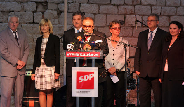SDP-ov predizborni skup u Zadru