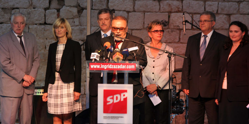 SDP-ov predizborni skup u Zadru