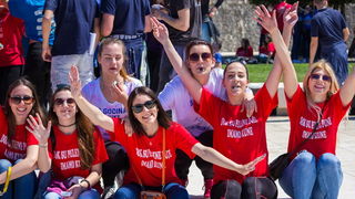 Ludijada maturanata na zadarskoj rivi 17. svibnja 2016. Foto: Bojan Bogdanić