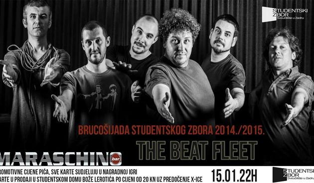 Brucošijada studentskog zbora: The Beat Fleet @ Maraschino bar, foto: Facebook