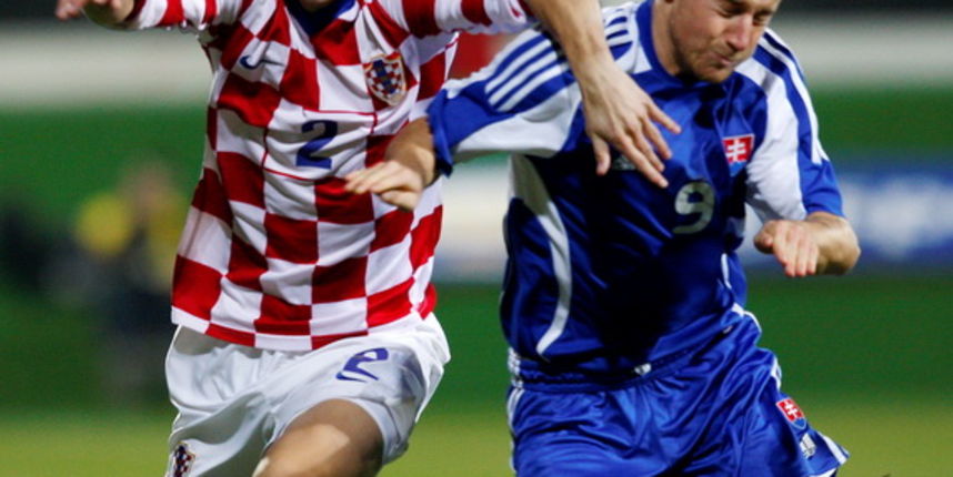 Slovacka, Zlate Moravce, 181109. Kvalifikacijska utakmica Hrvatske U-21 nogometne reprezentacije za Europsko prvenstvo. Na fotografiji: Domagoj Vida. Foto: Ronald Gorsic / CROPIX