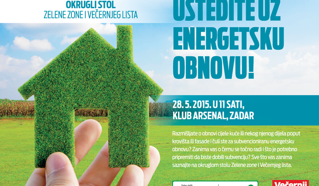 28. svibnja u klubu Arsenal održat će se okrugli stol ”Zelene zone” i Večernjeg lista
