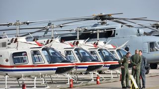 Predsjednica Kolinda Grabar-Kitarović posjetila 93. zrakoplovnu bazu Zemunik. Foto: Dino Stanin/PIXSELL