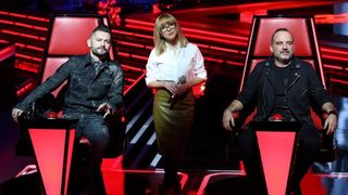 Najavljena druga sezona glazbenog showa The Voice – najljepši glas Hrvatske.  Voditelji Iva Šulentić i  Ivan Vukušić, žiri Ivan Dečak, Tony Cetinski, Indira Levak i Jacques Houdek. Photo: Anto Magzan/PIXSELL