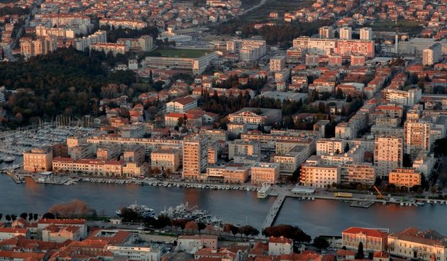 Zadar iz zraka, panorama Zadra