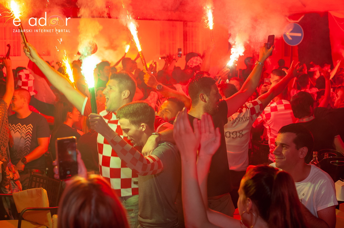 Zadar je gorio: Velika fešta nakon plasmana Vatrenih u finale Svjetskog prvenstva