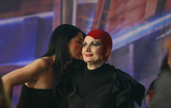 Biograd na moru, 150510
Cetvrta i posljednja vecer Porina u Biogradu na moru. 
Na slici: Alka Vuica i Josipa Lisac.
Foto: Jure Miskovic / CROPIX