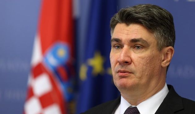 Predsjednik Vlade Republike Hrvatske Zoran Milanovic odrzao je konferenciju za medije povodom ubojstva otetog hrvata Tomislava Salopeka u Egiptu. Photo: Goran Stanzl/PIXSELL