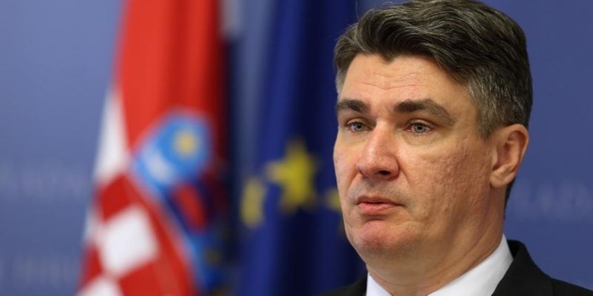 Predsjednik Vlade Republike Hrvatske Zoran Milanovic odrzao je konferenciju za medije povodom ubojstva otetog hrvata Tomislava Salopeka u Egiptu. Photo: Goran Stanzl/PIXSELL