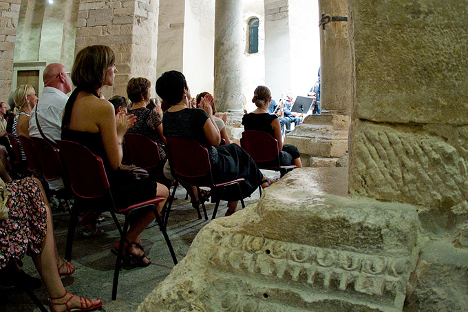 Hrvatska komorna filharmonija, Mak Grgić i Franko Božac u crkvi Sv. Donata, foto: L. Banić