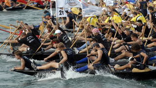 Metkovic, 140810.
Trinaesti maraton ladja vozi se od Metkovica do Ploca u duzini od 22,5 kilometara. U maratonu je nastupilo oko 600 veslaca u 35 ladjarskih posada.
Foto: Denis Jerkovic / Cropix