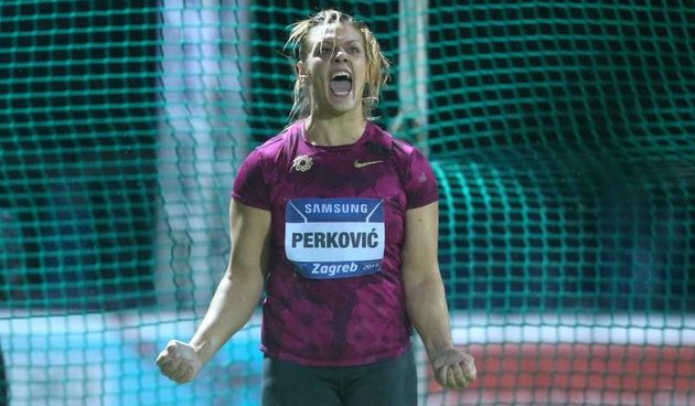 02.09.2014., Mladost na Savi, Zagreb – IAAF World Challenge Zagreb, 64. memorijal Borisa Hanzekovica, disk, zene. Sandra Perkovic. Photo: Sanjin Strukic/PIXSELL