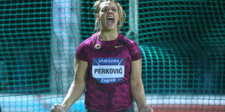 02.09.2014., Mladost na Savi, Zagreb – IAAF World Challenge Zagreb, 64. memorijal Borisa Hanzekovica, disk, zene. Sandra Perkovic. Photo: Sanjin Strukic/PIXSELL 02.09.2014., Mladost na Savi, Zagreb – IAAF World Challenge Zagreb, 64. memorijal Borisa Hanzekovica, disk, zene. Sandra Perkovic. Photo: Sanjin Strukic/PIXSELL