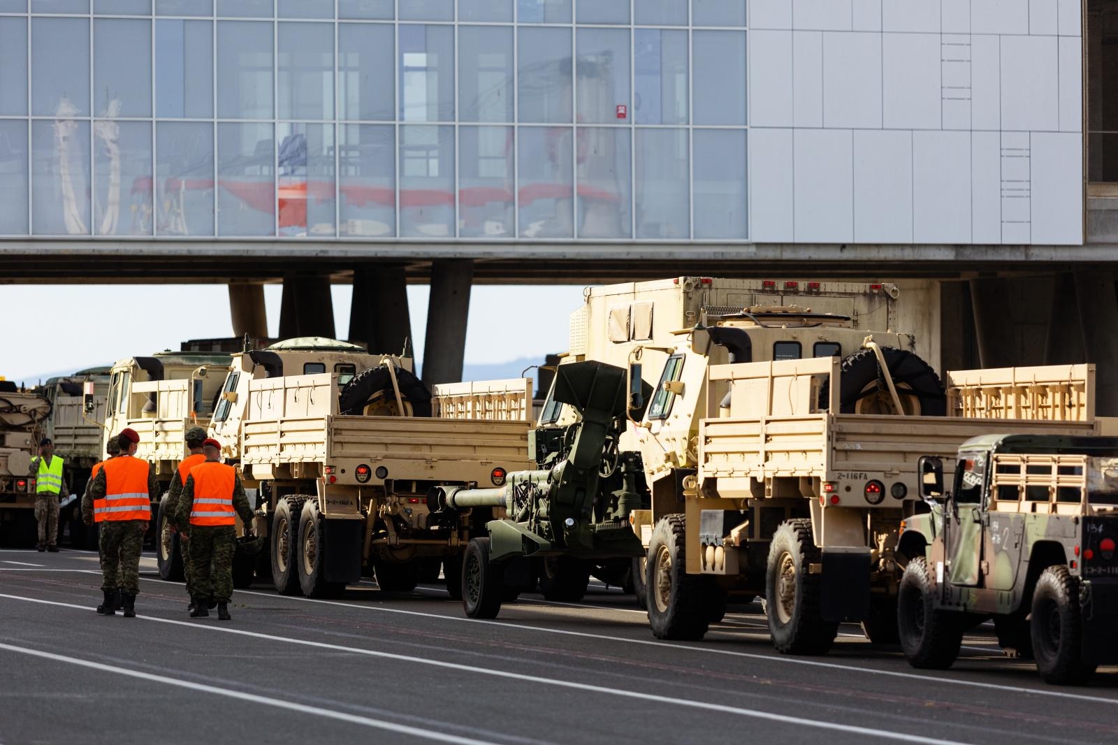 U Gaženicu dopremljena vojna oprema i sredstva za vježbu Immediate Response 21 U Gaženicu dopremljena vojna oprema i sredstva za vježbu Immediate Response 21