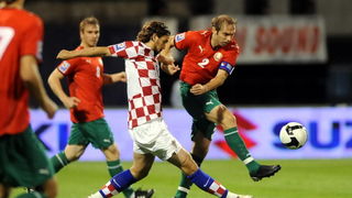 Zagreb, 050909.Stadion Maksimir, kvalifikacijska utakmica skupine 6 za Svjetsko nogometno prvenstvo u Juznoafrickoj Republici, susret reprezentacija Hrvatske i Bjelorusije.Na slici: Niko Kranjcar.Foto: Damir Krajac / CROPIX
