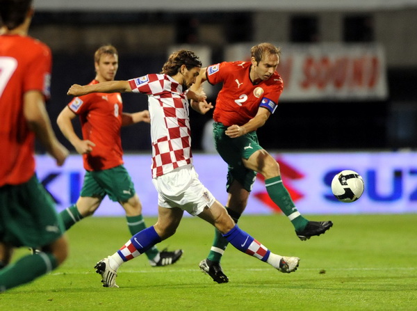 Zagreb, 050909.Stadion Maksimir, kvalifikacijska utakmica skupine 6 za Svjetsko nogometno prvenstvo u Juznoafrickoj Republici, susret reprezentacija Hrvatske i Bjelorusije.Na slici: Niko Kranjcar.Foto: Damir Krajac / CROPIX