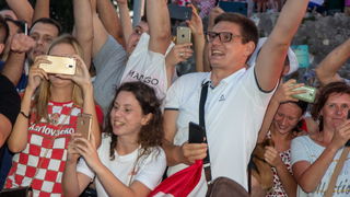 Veličanstven doček četvorice zadarskih Vatrenih od Gradskog mosta do Foruma