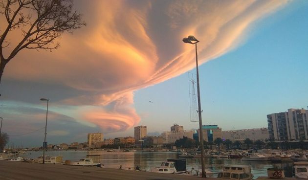 Nebo iznad Zadra jutros je bilo spektakularno